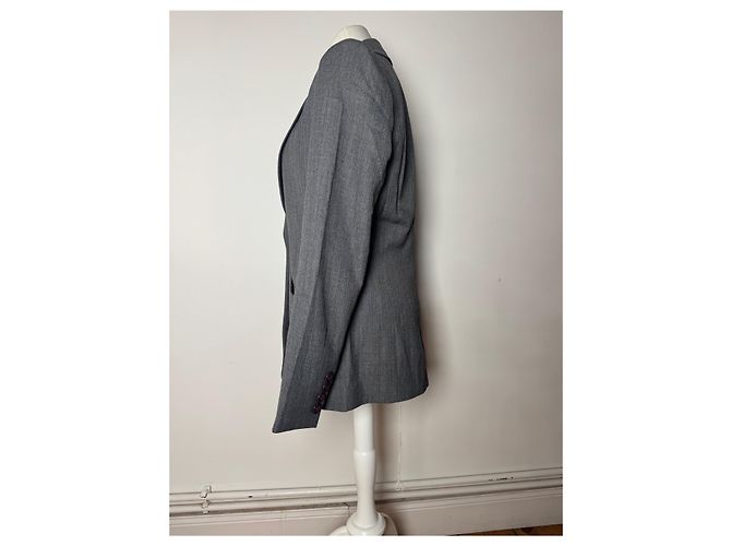 Vintage Fendi Roma Wollblazer 38/M Grau - Ansicht 2