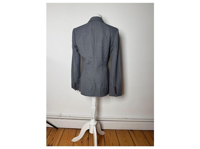 Vintage Fendi Roma Wollblazer 38/M Grau - Ansicht 3