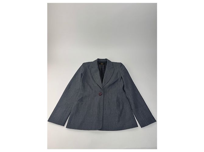 Vintage Fendi Roma Wollblazer 38/M Grau - Ansicht 8