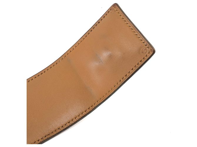HERMÈS - Hundehalsband Gürtel aus schwarzem Leder (T80) Braun - Ansicht 8