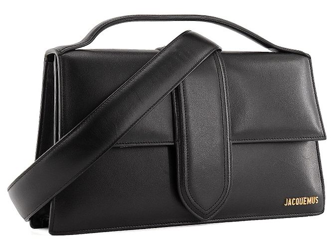 JACQUEMUS - Borsa a tracolla Le Bambinou Jacquemus in pelle nera Nero - vista 2