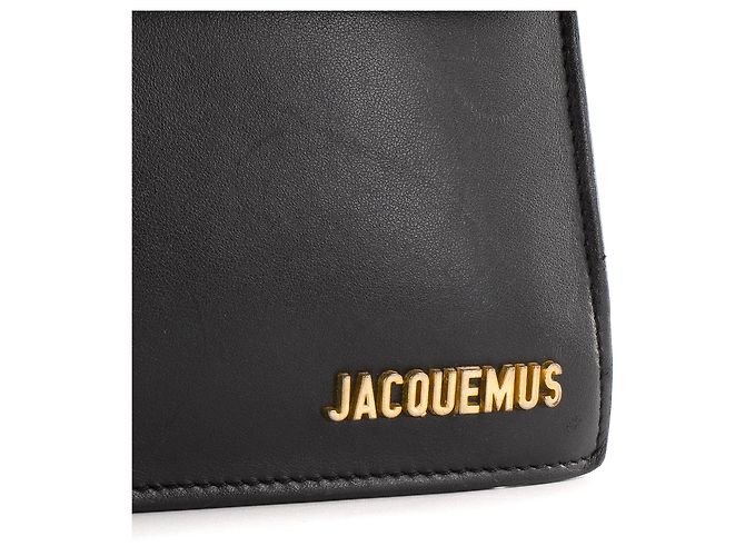 JACQUEMUS - Borsa a tracolla Le Bambinou Jacquemus in pelle nera Nero - vista 5