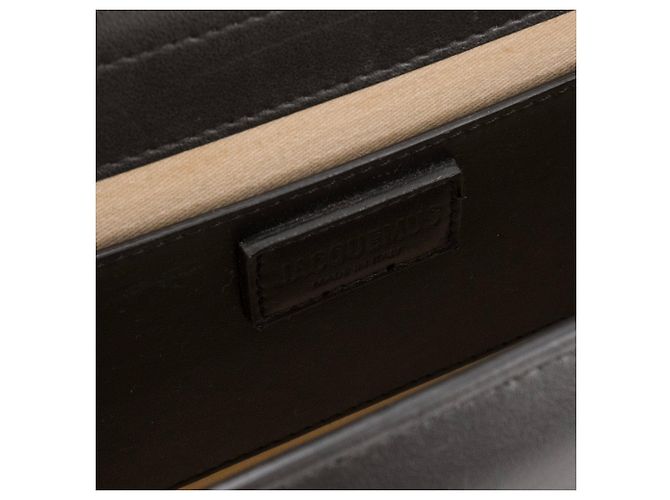 JACQUEMUS - Borsa a tracolla Le Bambinou Jacquemus in pelle nera Nero - vista 7