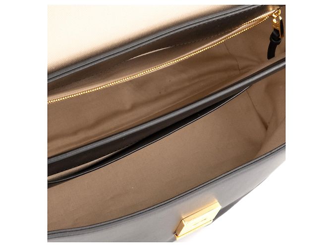 JACQUEMUS - Borsa a spalla Le grand Rond Carré Jacquemus in pelle nera Nero - vista 9