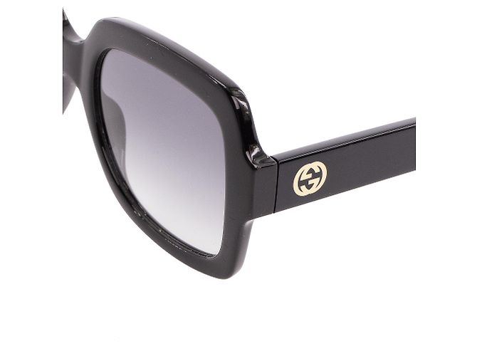 GUCCI - Occhiali da sole Gucci in plastica nera Nero - vista 5