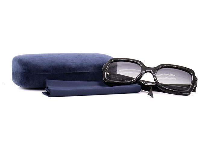 GUCCI - Occhiali da sole Gucci in plastica nera Nero - vista 7