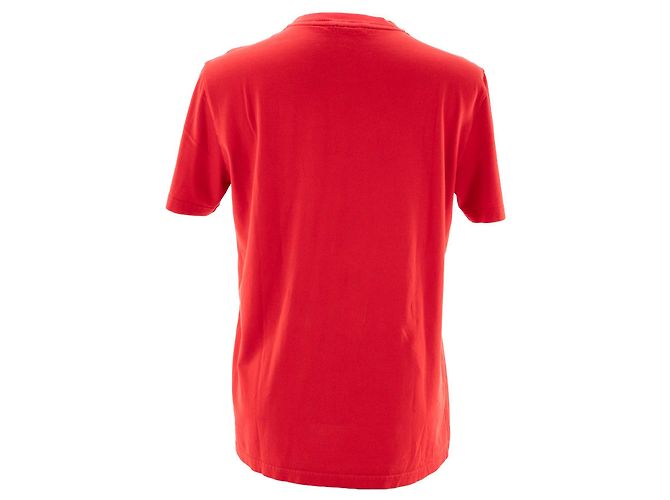GIVENCHY - T-shirt a manica corta Logo destroyed Givenchy in cotone rosso (M) - vista 2