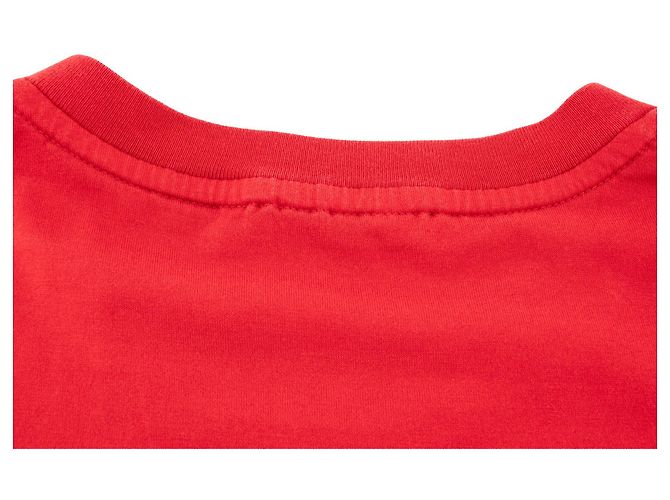 GIVENCHY - T-shirt a manica corta Logo destroyed Givenchy in cotone rosso (M) - vista 5