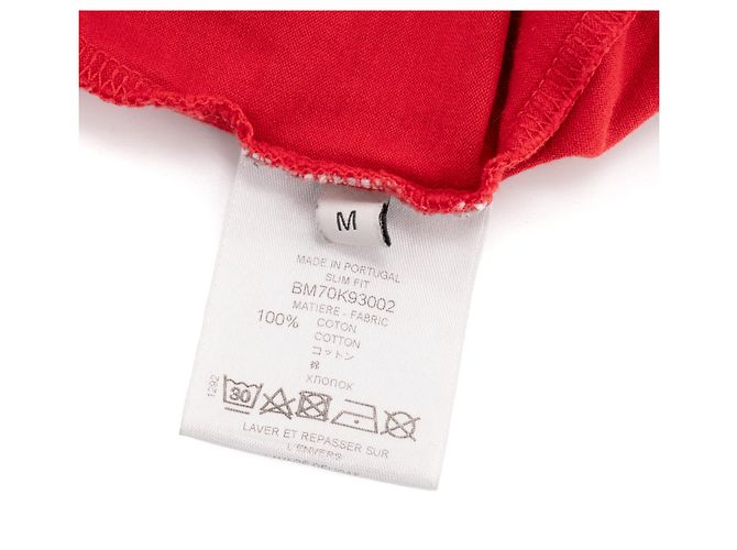 GIVENCHY - T-shirt a manica corta Logo destroyed Givenchy in cotone rosso (M) - vista 7