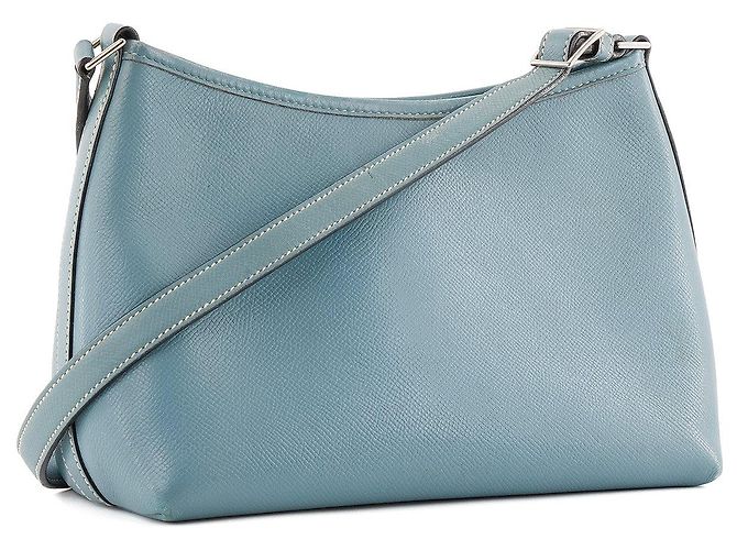 HERMÈS - Borsa a tracolla Berlingot Hermès in pelle epsom blu - vista 2