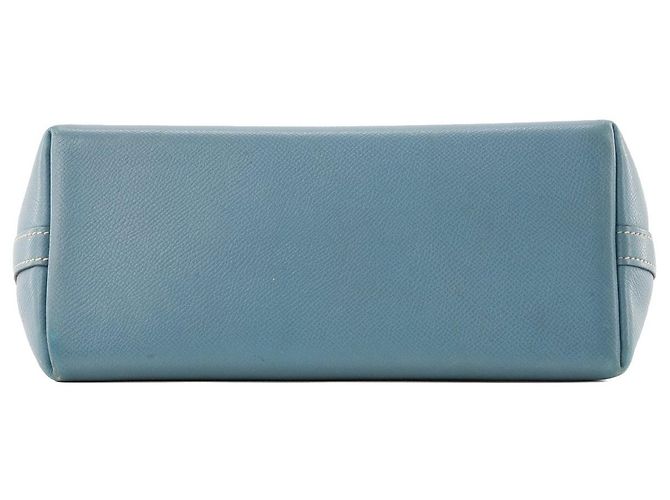 HERMÈS - Borsa a tracolla Berlingot Hermès in pelle epsom blu - vista 4