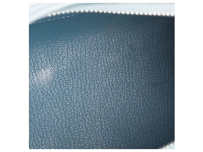 HERMÈS - Borsa a tracolla Berlingot Hermès in pelle epsom blu - vista 9
