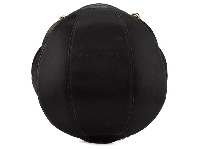 CHANEL - Borsa Camelia Chanel in pelle e satin nero - vista 3