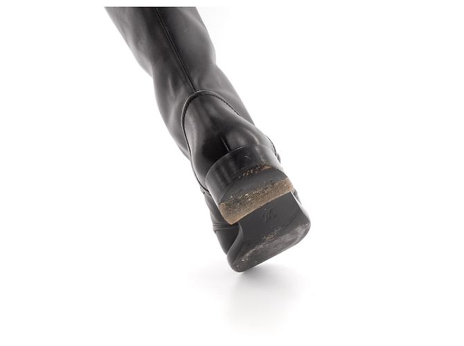 LOUIS VUITTON - Botas de Montar Louis Vuitton en Cuero Negro (Tamaño 39.5) - vista 5