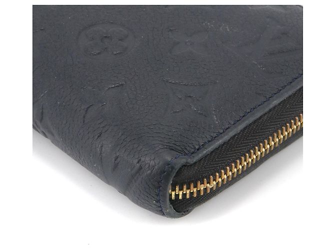 LOUIS VUITTON - Louis Vuitton Zippy wallet in navy blue empreinte leather - view 4