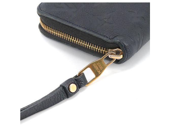 LOUIS VUITTON - Louis Vuitton Zippy wallet in navy blue empreinte leather - view 5
