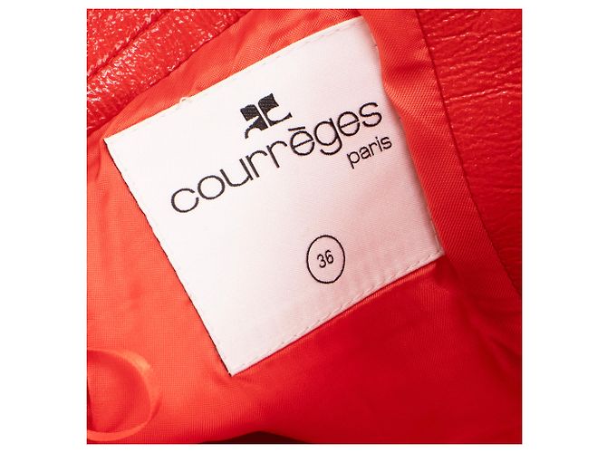 Courreges COURRÈGES - Falda Reedición Courrèges en vinilo rojo (T36) Roja - vista 4