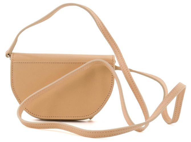BURBERRY - Borsa a tracolla Olympia mini Burberry in pelle beige - vista 3