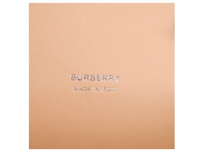 BURBERRY - Borsa a tracolla Olympia mini Burberry in pelle beige - vista 8