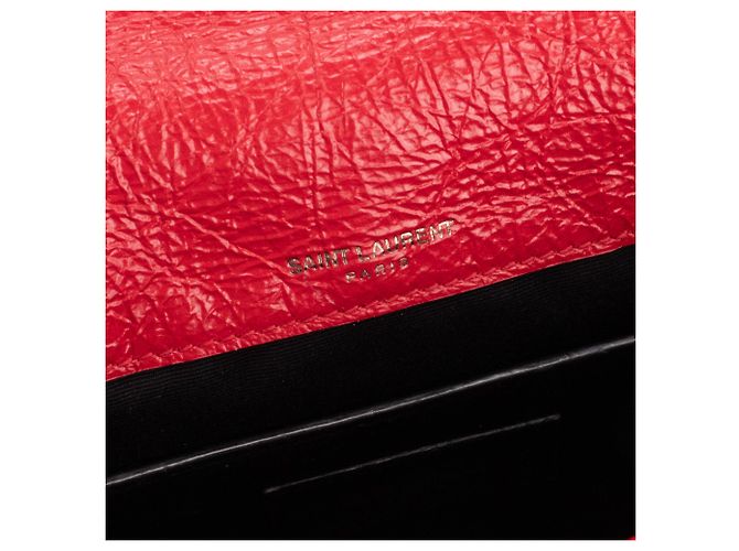 SAINT LAURENT - Borsa a Spalla Niki Baby in Pelle Ruga Rossa Rosso - Ansicht 8