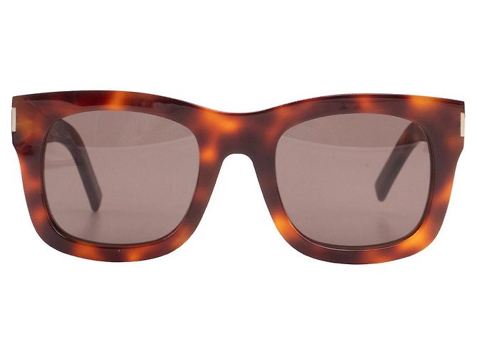 SAINT LAURENT - Gafas de sol Monceau Saint Laurent en carey marrón Castaño - vista 2