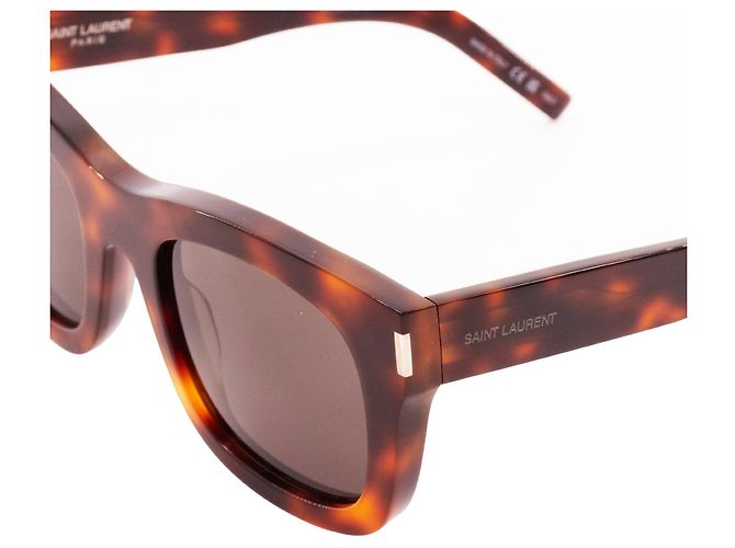 SAINT LAURENT - Gafas de sol Monceau Saint Laurent en carey marrón Castaño - vista 4