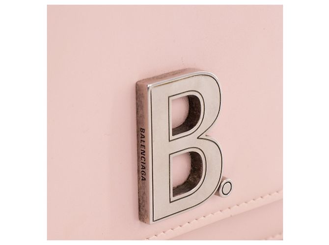BALENCIAGA - Borsa a tracolla B.Dot Balenciaga in pelle liscia rosa - vista 5