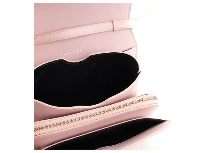 BALENCIAGA - Borsa a tracolla B.Dot Balenciaga in pelle liscia rosa - vista 8
