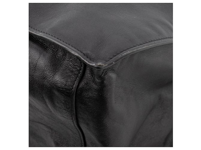 Cabas Rive Gauche SAINT LAURENT - Borsa Tote Rive Gauche GM Saint Laurent in pelle nera grana Nero - vista 6