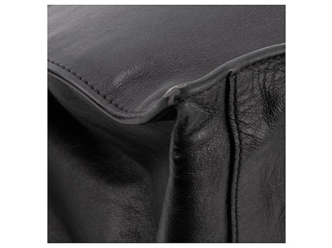 Cabas Rive Gauche SAINT LAURENT - Borsa Tote Rive Gauche GM Saint Laurent in pelle nera grana Nero - vista 7