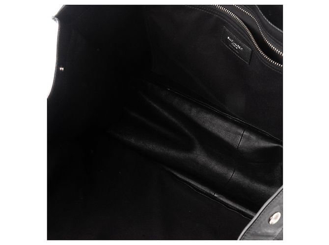 Cabas Rive Gauche SAINT LAURENT - Borsa Tote Rive Gauche GM Saint Laurent in pelle nera grana Nero - vista 9
