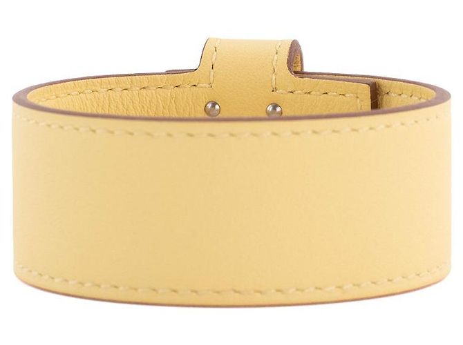 HERMÈS - Bracciale Kelly Twist PM Hermès in pelle gialla (T2) Giallo - vista 3