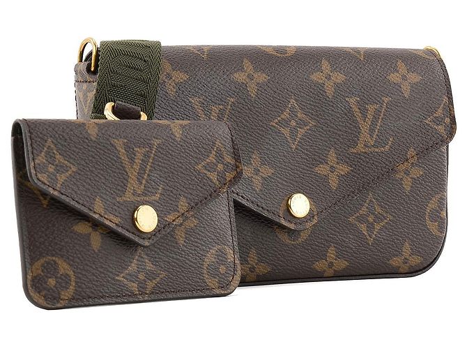 Pochette Félicie LOUIS VUITTON - Bolso de Hombro Félicie Strap & Go Louis Vuitton en Lona Monogramada Castaño - vista 2