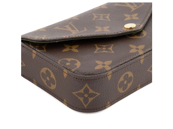 Pochette Félicie LOUIS VUITTON - Bolso de Hombro Félicie Strap & Go Louis Vuitton en Lona Monogramada Castaño - vista 5