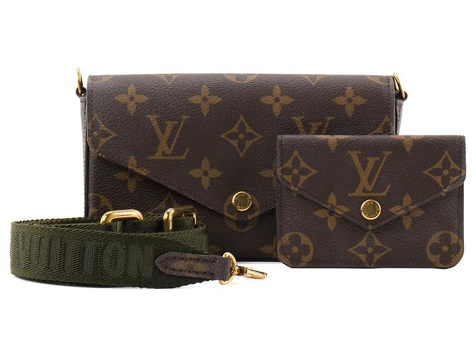 Pochette Félicie LOUIS VUITTON - Bolso de Hombro Félicie Strap & Go Louis Vuitton en Lona Monogramada Castaño - vista 8