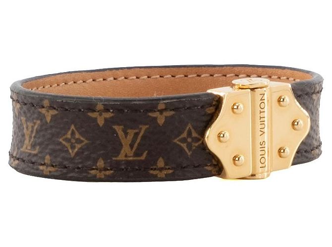LOUIS VUITTON - Nano Monogramm Armband Louis Vuitton aus beschichtetem Monogramm-Canvas (T17) Braun - Ansicht 2