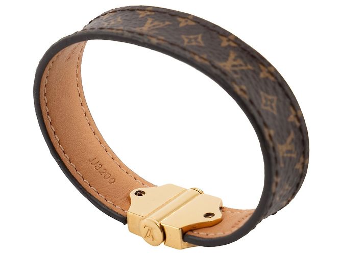 LOUIS VUITTON - Nano Monogramm Armband Louis Vuitton aus beschichtetem Monogramm-Canvas (T17) Braun - Ansicht 6