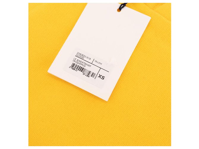 JACQUEMUS - El Sudadera Jacquemus de algodón amarillo (XS) - vista 3