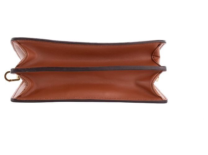LOUIS VUITTON - Borsa a tracolla Dauphine MM Louis Vuitton in tela rivestita con monogramma e pelle - vista 4