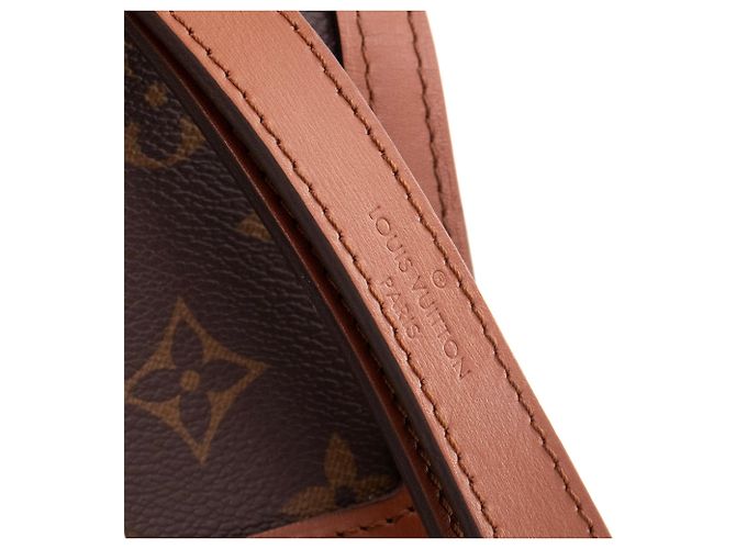 LOUIS VUITTON - Borsa a tracolla Dauphine MM Louis Vuitton in tela rivestita con monogramma e pelle - vista 7