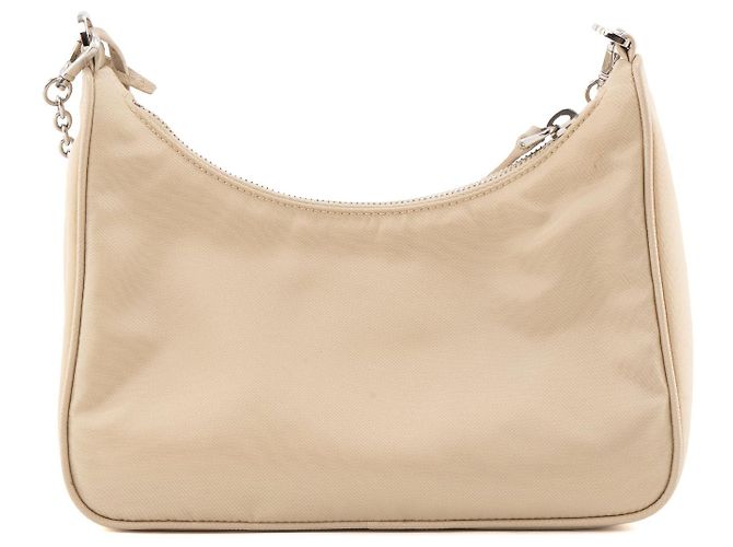 PRADA - Borsa a Spalla Re-Edition 2005 in Re-Nylon Beige - vista 3