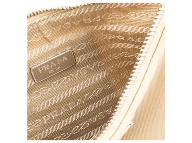 PRADA - Borsa a Spalla Re-Edition 2005 in Re-Nylon Beige - vista 9