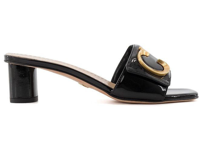 DIOR - Dior High Heels Mules aus schwarzem Lackleder (T37) - Ansicht 2