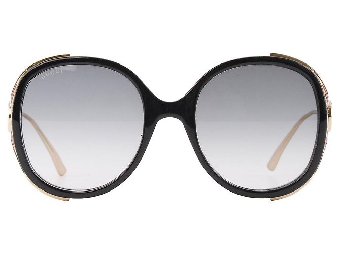GUCCI - Gafas de sol Gucci de metal dorado Negro - vista 2