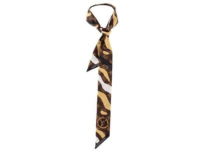 LOUIS VUITTON - Twilly League of Legends Louis Vuitton in seta marrone edizione limitata - vista 3