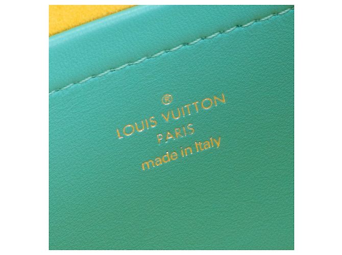 LOUIS VUITTON - Borsa a Spalla Coussin Louis Vuitton in Pelle Blu e Gialla - vista 8