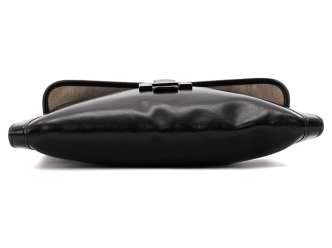 HERMÈS - Pochette Jige Hermès in pelle nera vintage Nero - vista 4