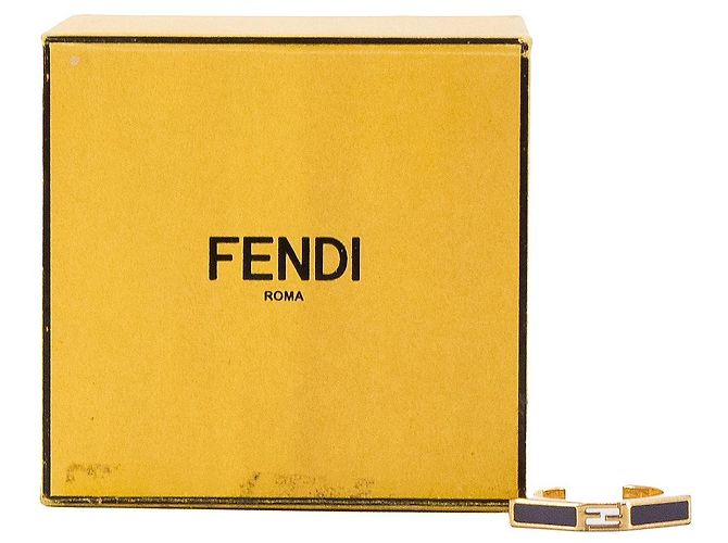 FENDI - FF Fendi Ring aus lila Emaille (L) Golden - Ansicht 5