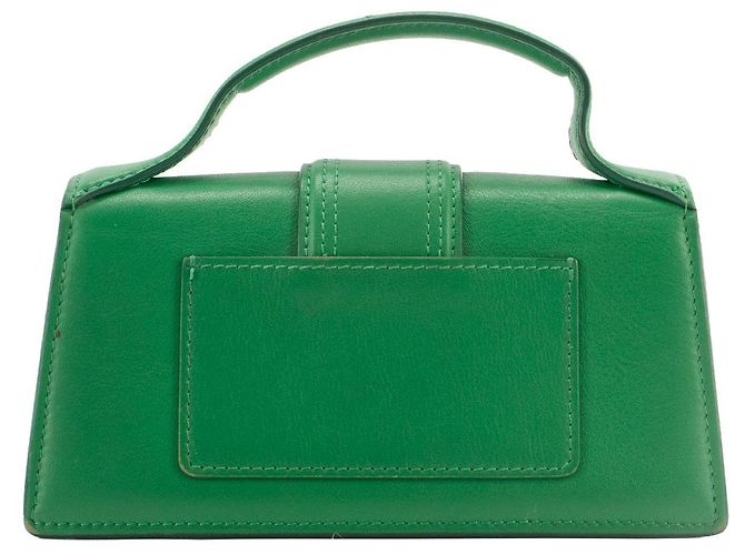 JACQUEMUS - Borsa a tracolla Bambino Jacquemus in pelle verde - vista 3