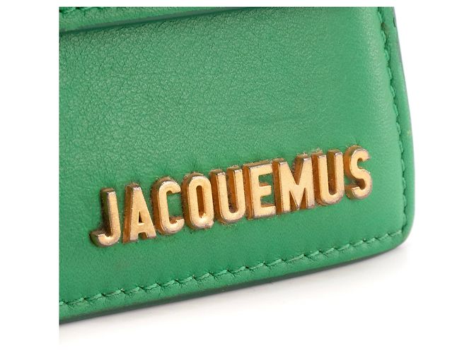 JACQUEMUS - Borsa a tracolla Bambino Jacquemus in pelle verde - vista 5
